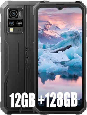 Blackview BV4800 Pro Smartphone Rugged(2025) 12GB+128GB/2TB TF, 6,56 HD+,16MP+8MP/Fingerprint/Face ID/Vetro Corning/OTG/GPS/IP68 IP69K/FM/4G Dual SIM Telefono Indistruttibile/NFC (Negro)