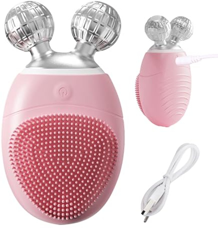 Bomefoi Spazzola per la pulizia del viso, massaggiatore elettrico per il viso, impermeabile a 5 marce, massaggiatore elettrico regolabile per la pulizia del viso, per uomini e donne
