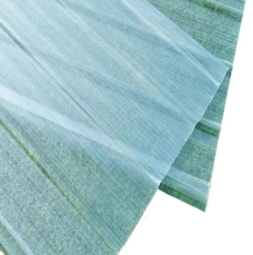 Tuiles isolantes, plaques de toiture transparentes Panneaux de toiture en fibre verre ondulés transparents, paquet 3 à 16 pièces, plusieurs tailles(10 Pcs,0.9x0.9m/35x35in)