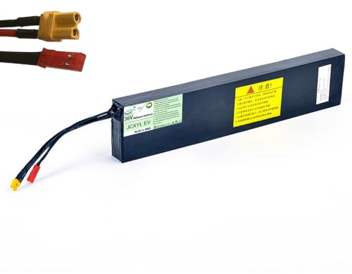 JCXYL EV Batterie pour Trottinette électrique 36 V 7,8 Ah 6 Ah 9,6 Ah 10,5 Ah - Batterie Lithium pour Trottinette électrique Pliable 36 Volts (modèle M365) - Moteur 400 W,Jst and xt60,36V 6Ah