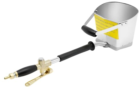 Zement Sprühpistole, Mörtel Spritzgerät, Wandputz Werkzeug, Aluminium & Eisen, Luftbetrieben, Große Kapazität, Für BAU, Renovierung, Heimwerker, Effizient und Langlebig, 3,5L