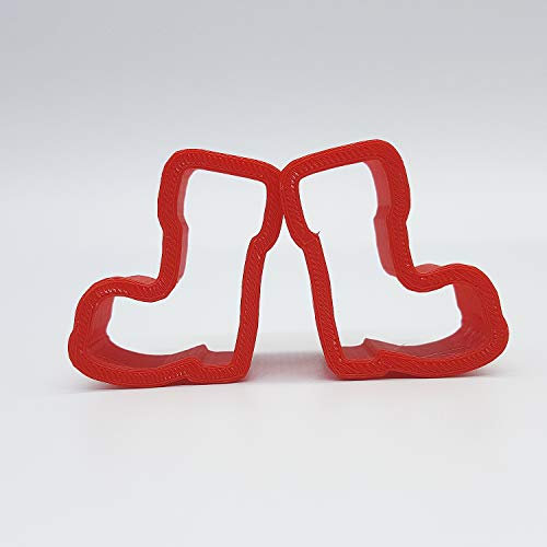 Weihnachtsmann Stiefel Ausstecher, 5cm / 8cm / 10cm / 12cm Größe, 25mm tief (5cm)