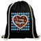 ShirtStreet Gaudi Wiesn natur Turnbeutel Rucksack Gymsac Oktoberfest - I mog Bayern, Größe: onesize,schwarz
