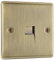 BG Electrical Single Telephone Slave Socket, Antique Brass