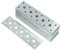 KOTARBAU® 50 Placas perforadas, 145 x 40 mm, Conector plano en acero inoxidable, Soporte de fijación, Pletina de acero para unir piezas o reparar muebles, Placa de montaje, 50 unidades