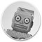 Awesome Vinyl Stickers (Set of 2) 15cm (bw) - Awesome Robot Retro Toy Fun Fun Decals for Laptops,Tablets,Luggage,Scrap Booking,Fridges #39499