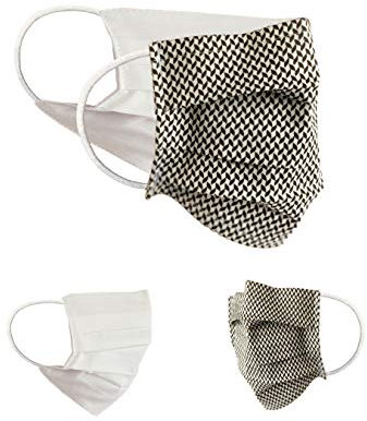 BaF Community Masken 2er Pack Set Unisex Behelfsmaske Wendbar Mundschutz Maske Mund- und Nasenschutz Wendemaske mit Motiv Baumwolle BCI Waschbar