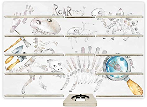 Farbklecks-Collection Musikboxregal Dinoausgrabung - passend für Toniebox - Regal mit Platz für Box sowie 65-70 Figuren