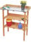 Dynamic24 Holz Pflanztisch Garten Arbeitstisch Gartentisch Gärtnertisch Blumentisch Tisch