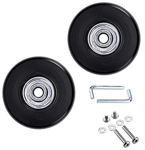 2Stück Ersatz Rollen Räder Wheels kofferrollen ersatzrollen mit Reparatur SetKoffer Räder für Trolley Hartschalenkoffer Gepäckräder