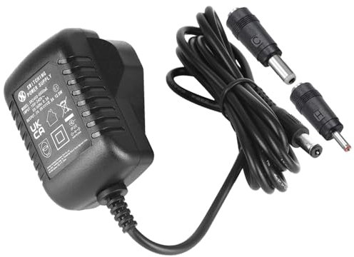 Security-01 AC to DC 24V 0.5A Power Supply Adapter, Plug 5.5mm x 2.1mm with selectable 5.5mm x 2.5mm, 3.5mm x 1.35mm Connector Tips