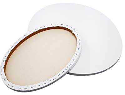 1 Packung Künstler-Leinwand, 20 x 30 cm, gespannte Leinwand, ovale Kunsttafel für Acryl- und Ölgemälde