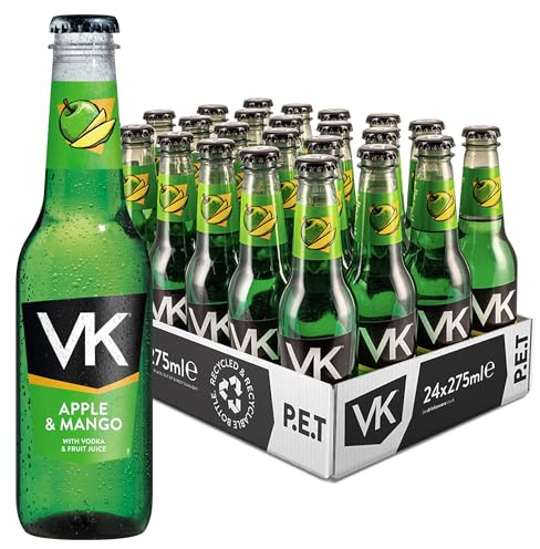 VK Apple & Mango | 24x275ml | Plastic Bottles | VK Alcopops | Vodka