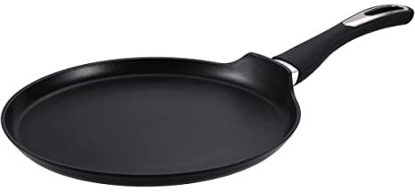Royal Cuisine Forged Aluminium Crepe Pan Non-Stick Induction hob Large Skillet for Crepes Chapati Dosa Pot for Gas Campfire