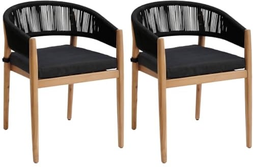 Hespéride - Set mit 2 Gartensesseln Tevio, Anthrazit