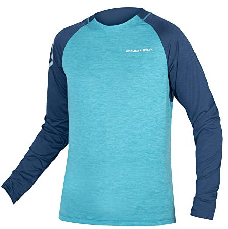 Endura MTB-Jersey Langarm SingleTrack Blau Gr. L