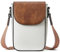 BOSTANTEN Handy Umhängetasche Damen, Handytasche zum Umhängen Leder, Handytasche mit Geldbörse zum Umhängen, Handtasche damen umhängetasche Beige Braun