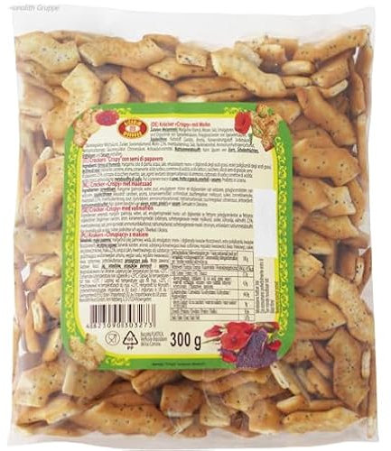 Kräcker Crispy mit Mohn 300g