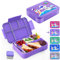Waziwe Brotdose für Kinder - Bento Box Mit Fächern für Schule, Kindergarten, Krippe - Flache Brotzeitbox für 1 Jahr und Älter - Aesthetic Design