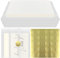 Braun Einladungskarten Goldene Hochzeit, 30PCS Hochzeitseinladungen, Transparent Faltkarten blanko mit Umschlag und Einlegeblättern