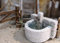 Fontana con rubinetto e acqua modellismo presepe