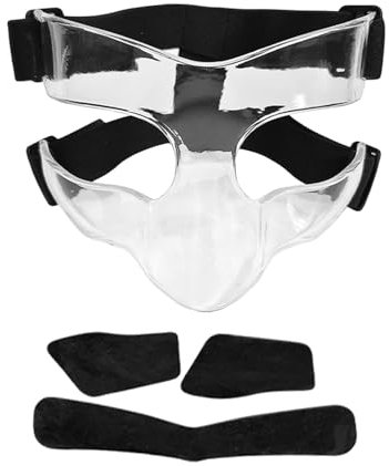 Ronyme Basketball-Maske, Gesichtsmaske, Gesichtsschutz für gebrochene Nase, Football-Nasenschutz für Fitness, Softball, Training, Fußball