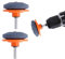 WISEPRO Kit affilacoltelli per tosaerba, multiuso, resistente, per tosaerba rotanti, attrezzi da giardino (vange, zappe, tagliabordi, compatibile con trapano elettrico o trapano a mano