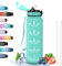 Botella Agua, Botella Agua 1 Litro, Botella Agua Gimnasio con Pajita, a Prueba de Fugas, Botella Agua Motivacional, Fácil de Limpiar, Cantimplora para Senderismo, Outdoor, Correr, Ciclismo, Acampar