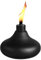 Torche de Table en Métal Lampe de Poche Rechargeable - Réservoir de Remplissage Lanterne De Table Torches Citronelle Rechargeable | Flamme Torch Patio Torche en Métal Récipient de Recharge Robuste