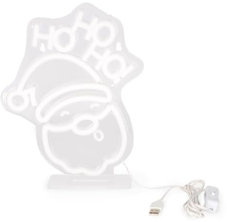 Legami - Señal luminosa Led efecto neón, Decoración, Sólo para interior, Tema Santa Claus
