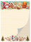 Buntes Briefpapier Schreibblock Briefbögen Notizblock mit Linien Weihnachten Christmas Winter Geschenk Wichtelgeschenk für Kinder Jungen Mädchen Schule (1 Block A5 mit 25 Blättern)