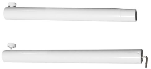 Glanhbnol Paquete 2 Soluciones Extensión para Ventilador Techo para Hogar Varilla Extensión Larga Blanca para Operaciones Ventilador Estables Y Seguras