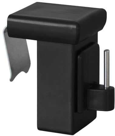 dekondo - 4 ganci per finestre, ganci decorativi per la decorazione delle finestre, campo di serraggio: 10-27 mm universale (nero)