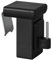 dekondo - 4x Fensterhaken Dekohaken Fensterclip für Fensterdekoration - Klemmbereich: 10-27mm UNIVERSAL (schwarz)