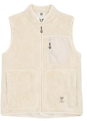 Fat Moose Herren Fleeceweste Wood Beige XL