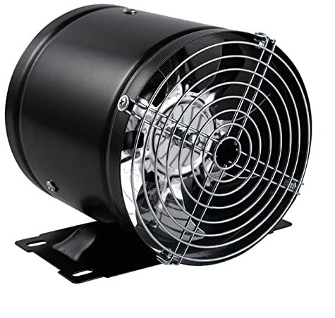 Bathroom Exhaust Fan Window Duct Air Ventilation Blower with Mounting Base and Protection Mesh, 6/7/8 Inch Ventilator Booster Extractor for Toilet Kitchen Industrial Fan Bathroom Fan(7inch)