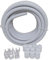 White 20mm Contractor Pack – 10m Flexible Conduit, Glands with Locknuts, & Clip Saddles. Outdoor and Underground Cable Protection