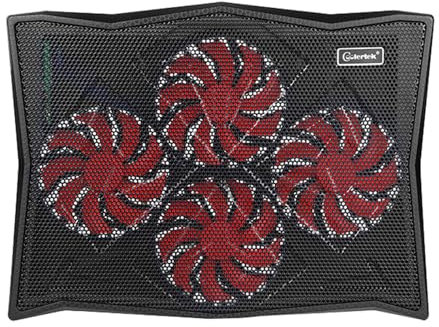 ULIJTH Laptop Cooling Pad Laptop Coolers For Notebook Gaming Fan Stable Stand Adjustable With 2 USB Port And Phone Holder