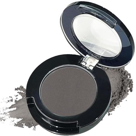 Matte Grey Eyeshadow – High Pigmented Cold Tone Single Shadow – Long-Lasting Waterproof & Sweatproof Eye Makeup Smooth & Blendable Formula for Smokey Looks (Cool Misty Charcoal)