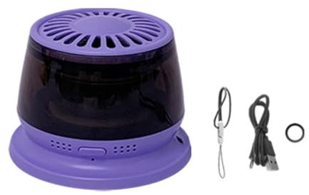 LeeQinersw Portatore Mini Altoparlante Portatile a cordone a cordone Multifunzionale Porta del Telefono Ricaricabile alla Luce RGB per Campeggio da Cucina per, Viola