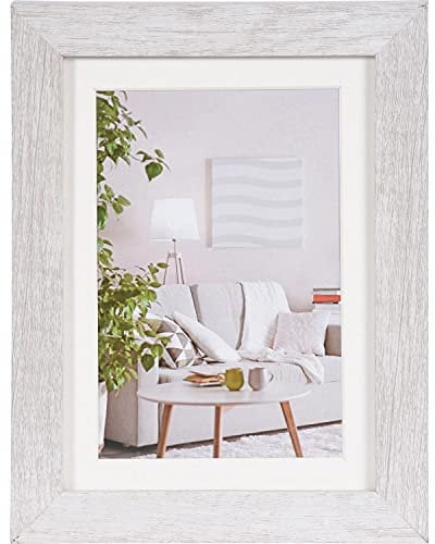 Henzo 8105102 Modern Bilderrahmen, Holz, weiss, 13x18 cm