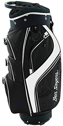 Ben Sayers Unisex's DLX Cart Bag, Black/White, 8.5-Inch