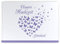 DeinWeddingshop Gästebuch Hochzeit - Hardcover, ohne Fragen, A4 quer, Hochzeitsalbum Hochzeitsgästebuch Hochzeitsbuch Butterfly Heart (Flieder/lila)