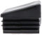 10 Pack Angled Rectangular Insert, Tube End Cap, Tube Inserts, Plastic Chair Feet, Box Section Insert, Furniture Feet, Black Feet (30mm x 20mm OD - 1mm - 1.5mm Wall Thickness)