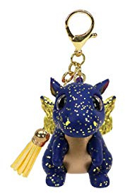 TY Saffire Dragon 25060 Peluche à Clip Multicolore