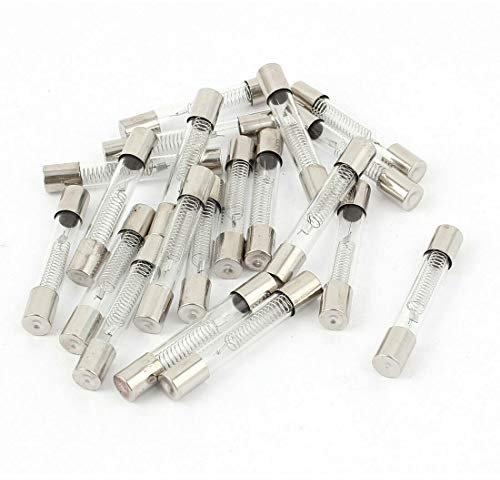 Fusible - Four a Micro-Ondes 5KV - Verre fusible de Tubes de 6mm x 40mm (Lot de 10 Pièces, 0,7A)