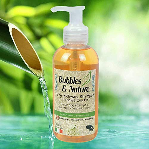 Bubbles & Nature Hundeshampoo Super schwarz für schwarze Hunde