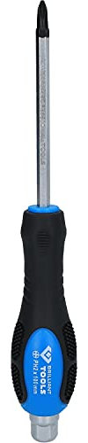 BRILLIANT TOOLS BT034810 Destornillador de estrella con tapa protectora de impactos, PH2 [Powered by KS TOOLS]