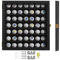 KCRasan Vitrine Verrouillable pour 49 Balles de Golf - Support Mural en Verre Véritable - Présentoir pour Amateurs de Golf - Noir