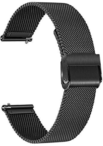 TRUMiRR Armband Kompatibel Mit Amazfit Active/GTR Mini/GTS 4/3/2/Bip, 20mm Mesh Gewebte Edelstahl Metall Ersatzband